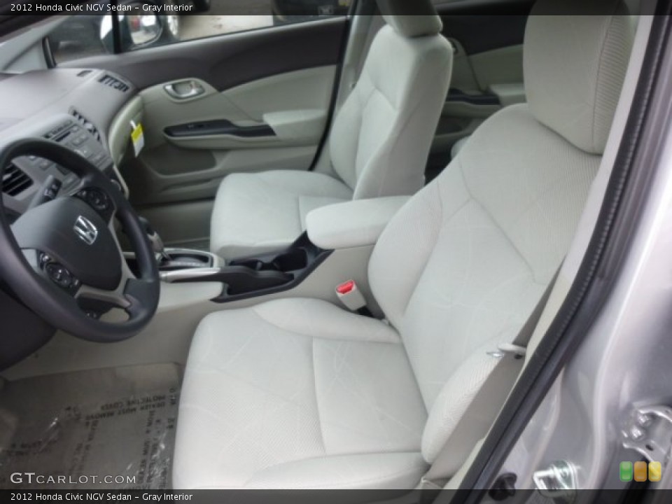 Gray Interior Front Seat for the 2012 Honda Civic NGV Sedan #74749021