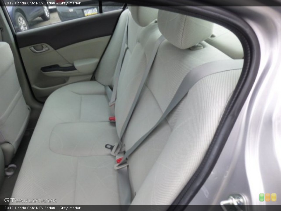Gray Interior Rear Seat for the 2012 Honda Civic NGV Sedan #74749036