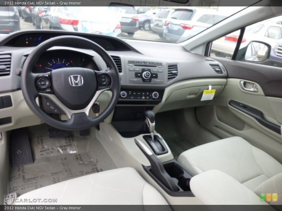 Gray Interior Dashboard for the 2012 Honda Civic NGV Sedan #74749057