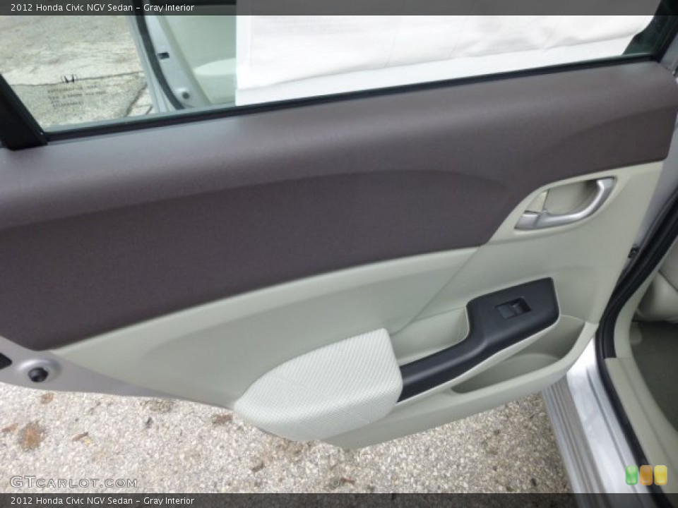 Gray Interior Door Panel for the 2012 Honda Civic NGV Sedan #74749078