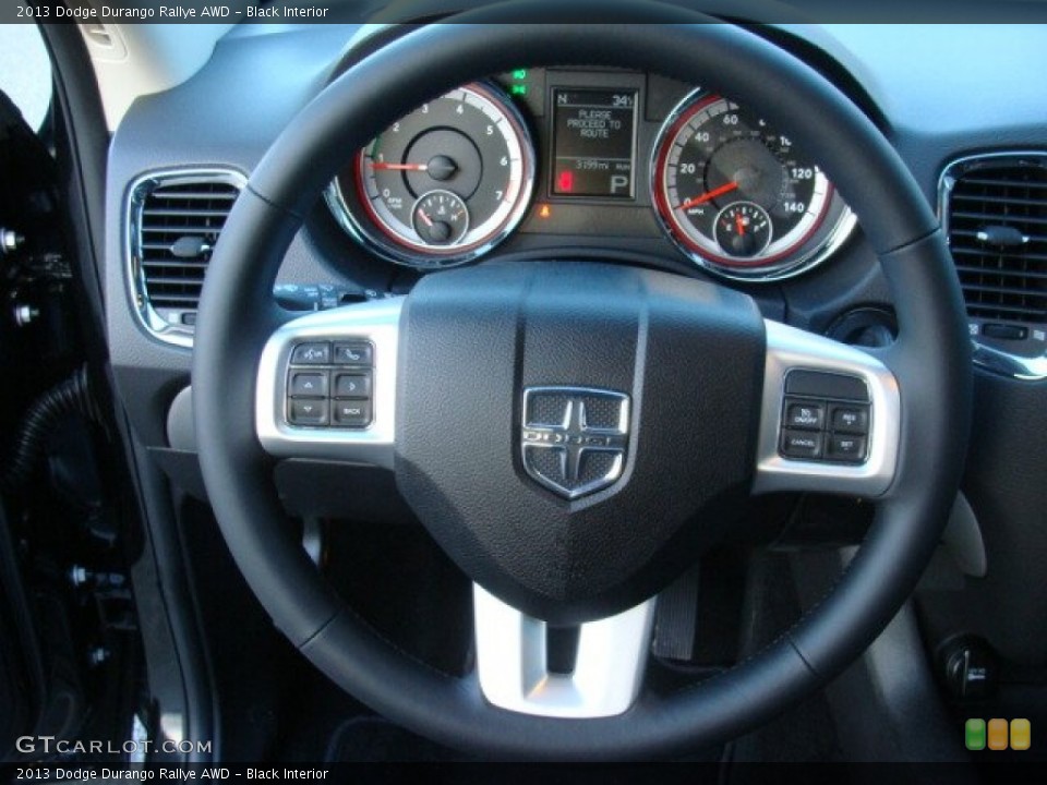 Black Interior Steering Wheel for the 2013 Dodge Durango Rallye AWD #74750929