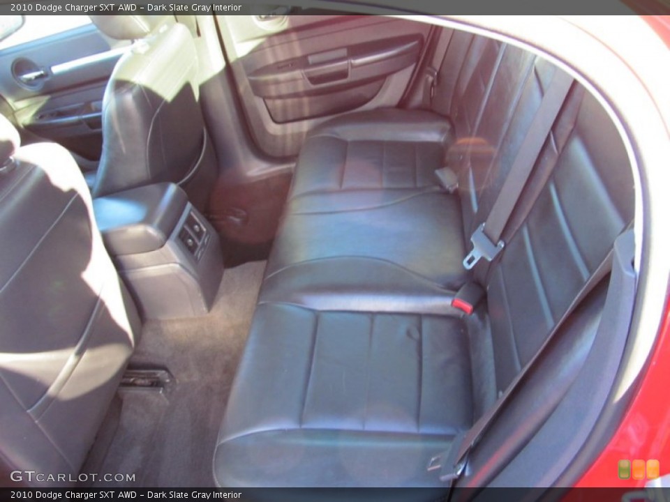 Dark Slate Gray Interior Rear Seat for the 2010 Dodge Charger SXT AWD #74754532