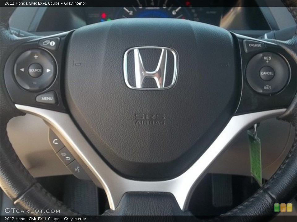 Gray Interior Controls for the 2012 Honda Civic EX-L Coupe #74758042