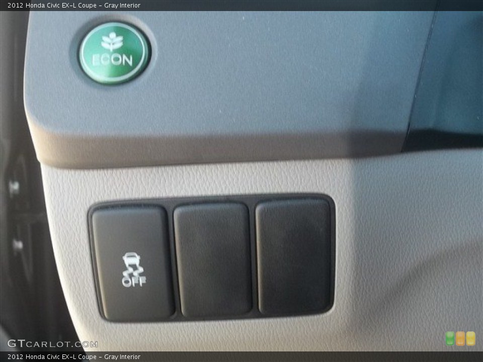 Gray Interior Controls for the 2012 Honda Civic EX-L Coupe #74758060