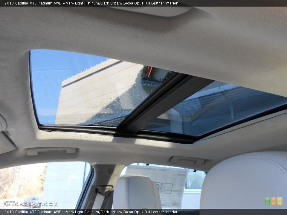 Very Light Platinum/Dark Urban/Cocoa Opus Full Leather Interior Sunroof for the 2013 Cadillac XTS Platinum AWD #74759992