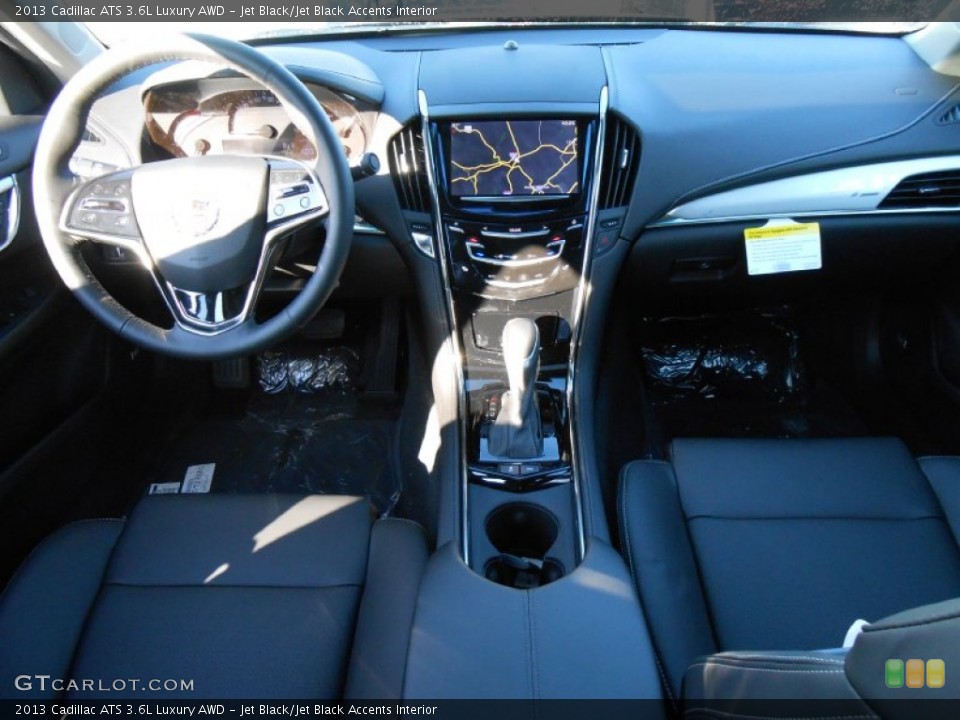 Jet Black/Jet Black Accents Interior Dashboard for the 2013 Cadillac ATS 3.6L Luxury AWD #74761462