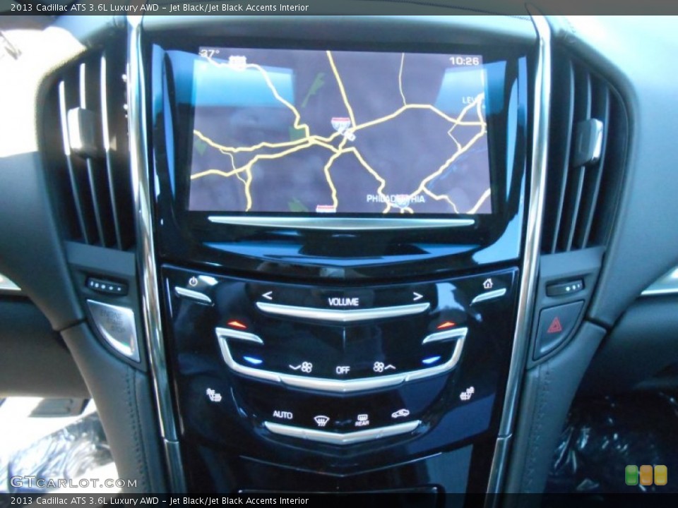 Jet Black/Jet Black Accents Interior Navigation for the 2013 Cadillac ATS 3.6L Luxury AWD #74761513
