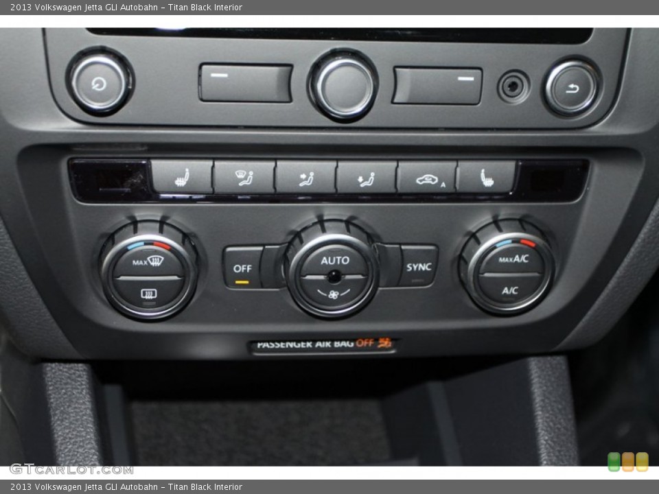 Titan Black Interior Controls for the 2013 Volkswagen Jetta GLI Autobahn #74762184