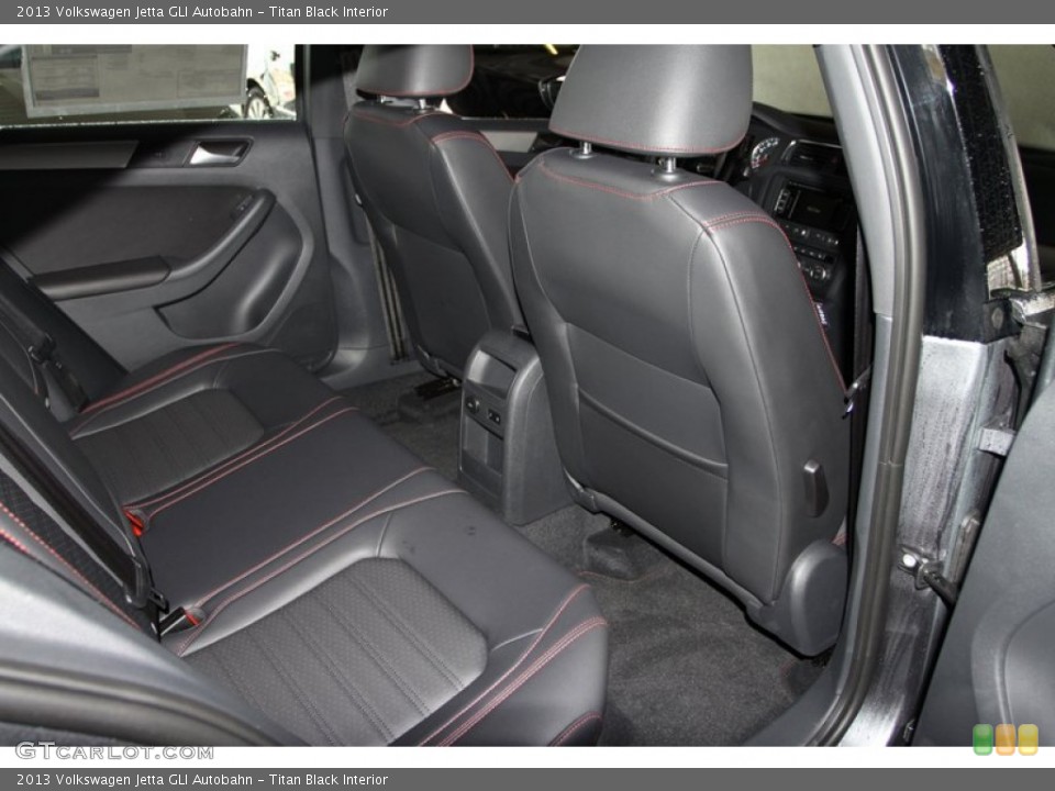Titan Black Interior Rear Seat for the 2013 Volkswagen Jetta GLI Autobahn #74762249