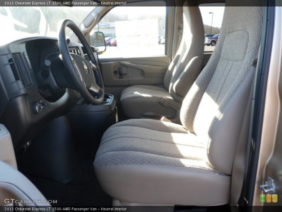 Neutral Interior Front Seat for the 2013 Chevrolet Express LT 1500 AWD Passenger Van #74762800