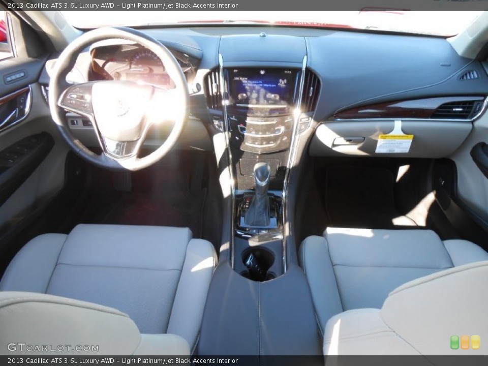 Light Platinum/Jet Black Accents Interior Dashboard for the 2013 Cadillac ATS 3.6L Luxury AWD #74765157