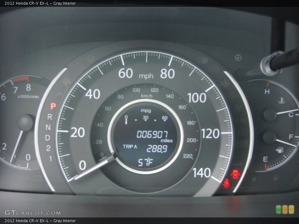 Gray Interior Gauges for the 2012 Honda CR-V EX-L #74767036