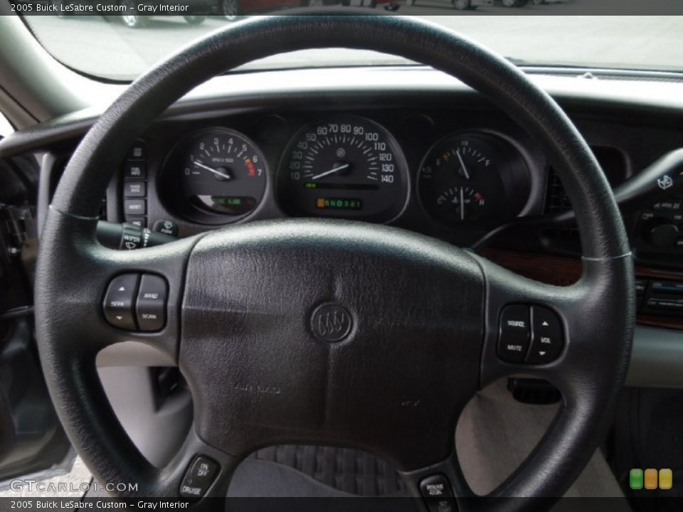 Gray Interior Steering Wheel for the 2005 Buick LeSabre Custom #74767172