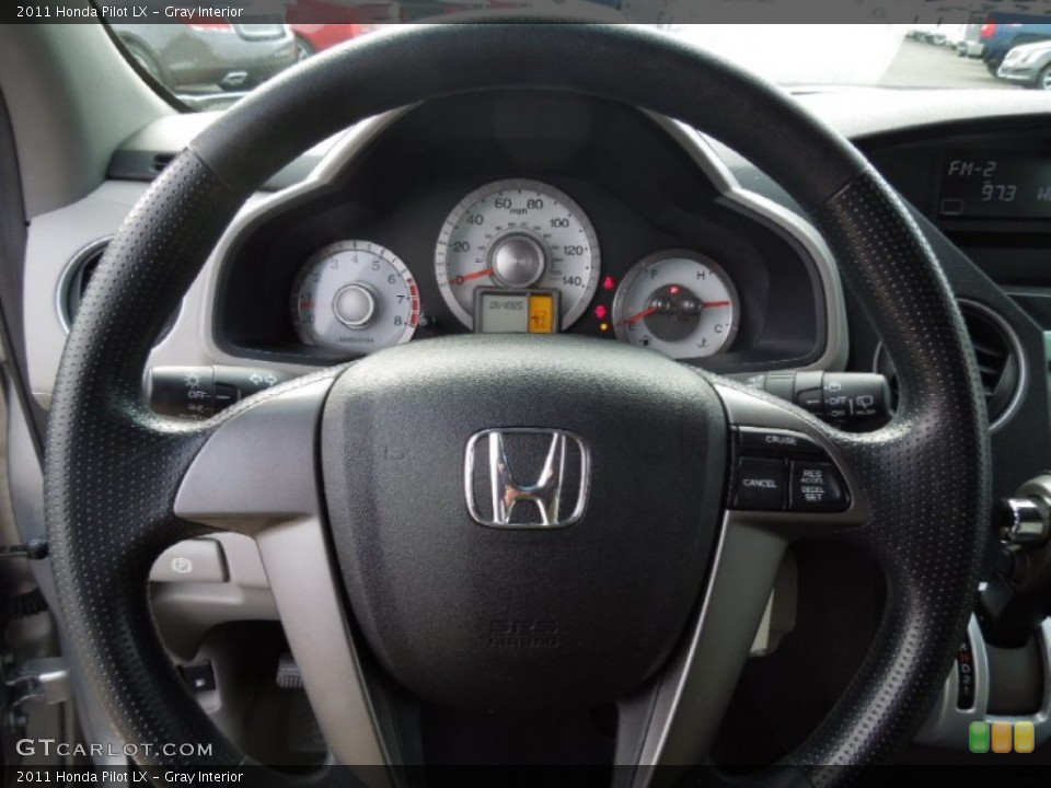 Gray Interior Steering Wheel for the 2011 Honda Pilot LX #74768593
