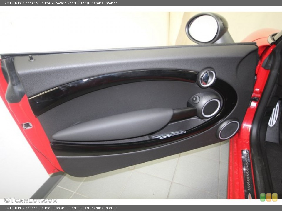 Recaro Sport Black/Dinamica Interior Door Panel for the 2013 Mini Cooper S Coupe #74769194