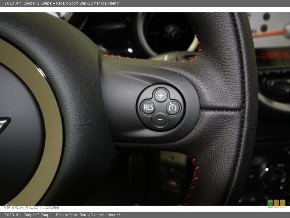 Recaro Sport Black/Dinamica Interior Controls for the 2013 Mini Cooper S Coupe #74769346