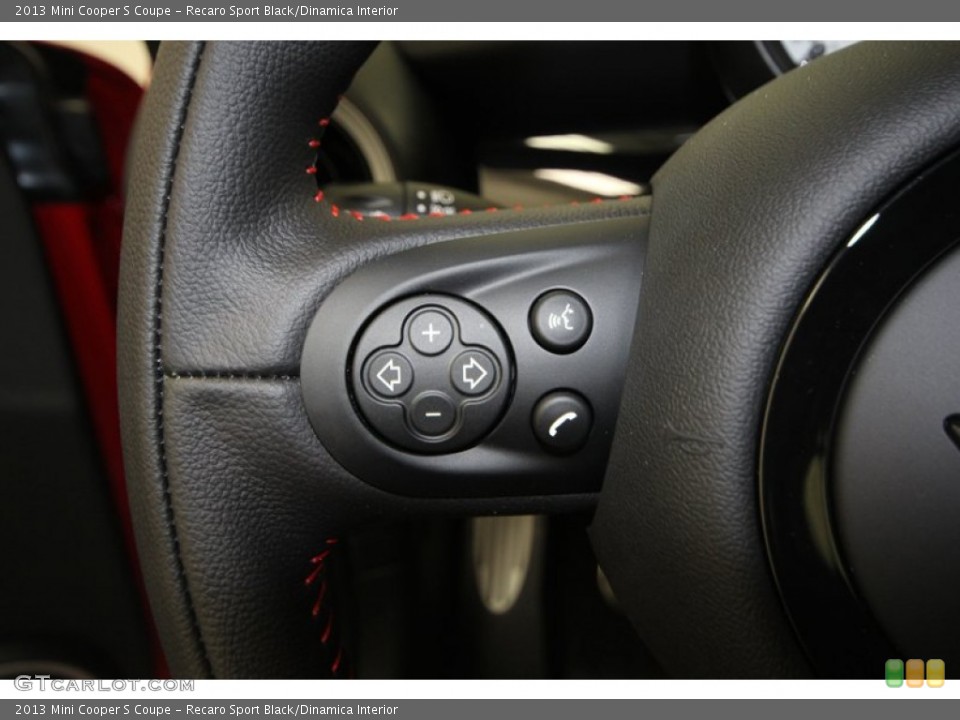 Recaro Sport Black/Dinamica Interior Controls for the 2013 Mini Cooper S Coupe #74769367