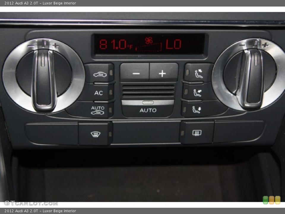 Luxor Beige Interior Controls for the 2012 Audi A3 2.0T #74771388