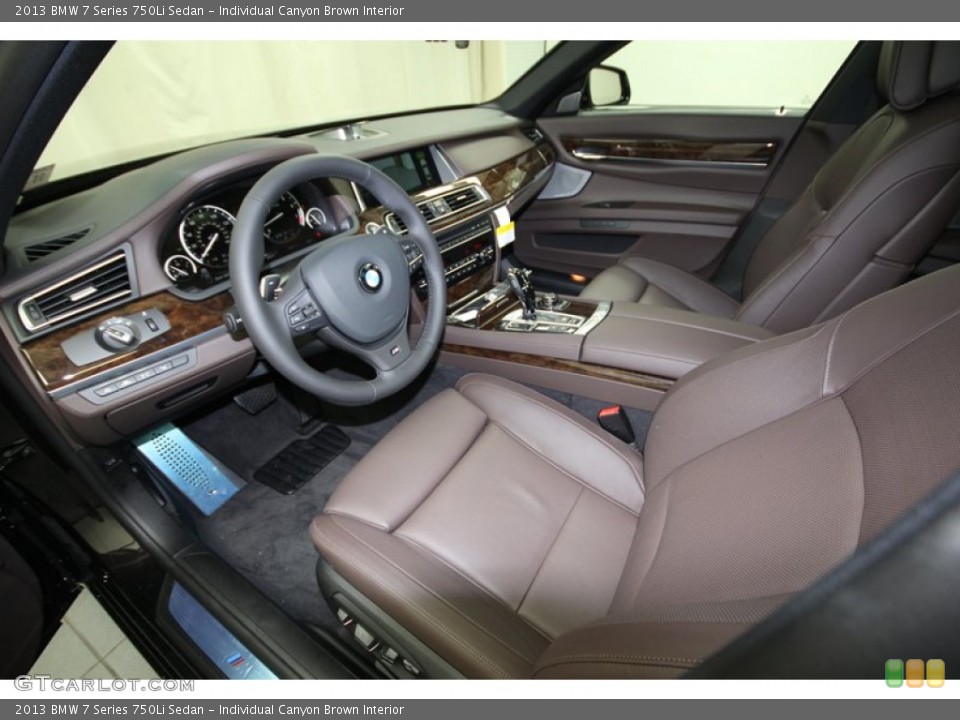 Individual Canyon Brown Interior Prime Interior for the 2013 BMW 7 Series 750Li Sedan #74771665