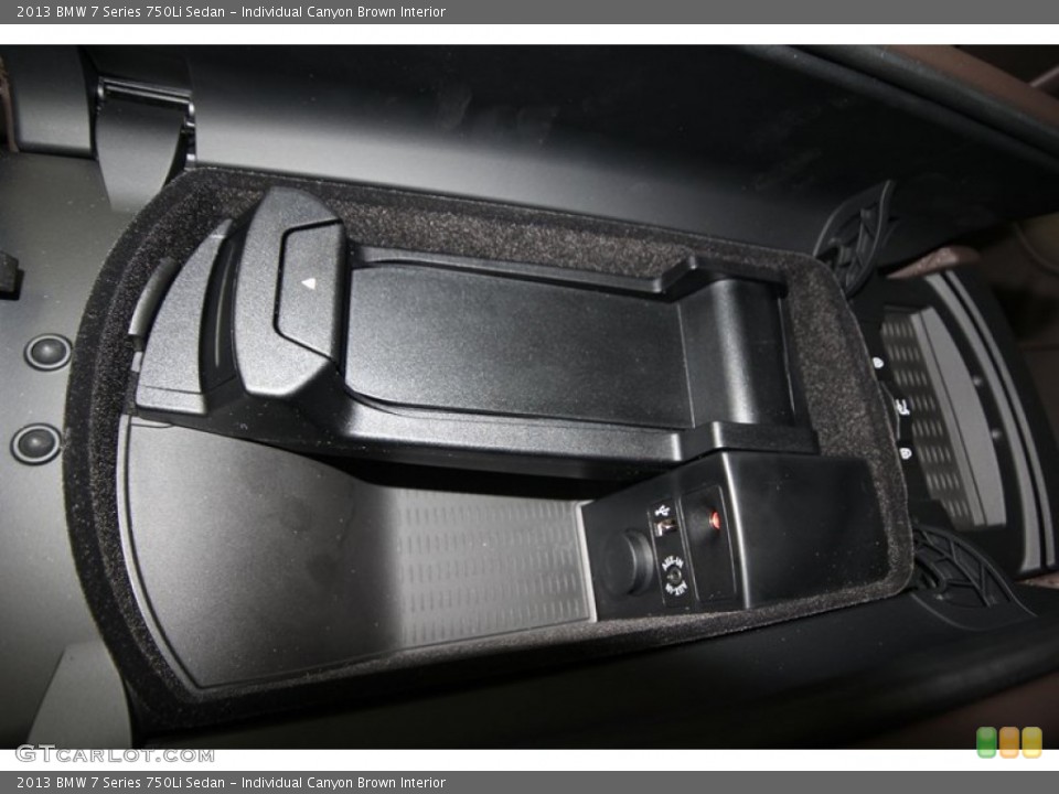 Individual Canyon Brown Interior Controls for the 2013 BMW 7 Series 750Li Sedan #74771843