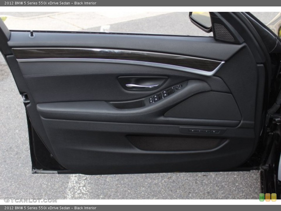 Black Interior Door Panel for the 2012 BMW 5 Series 550i xDrive Sedan #74775508