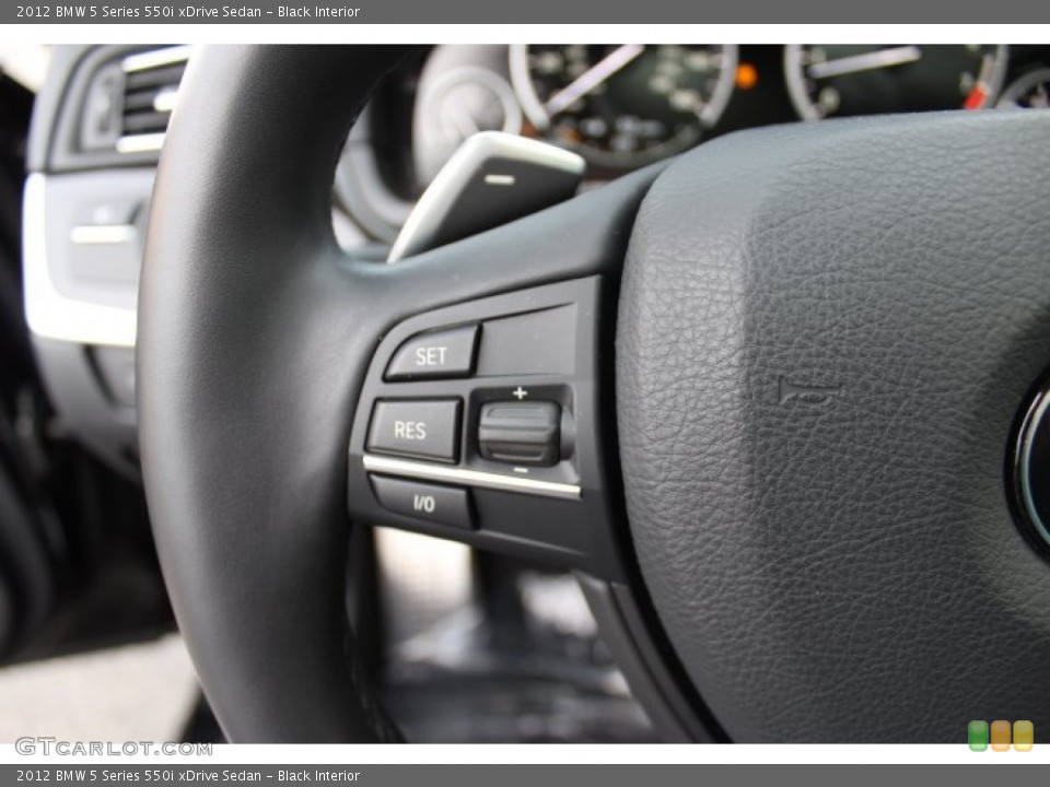 Black Interior Controls for the 2012 BMW 5 Series 550i xDrive Sedan #74775689