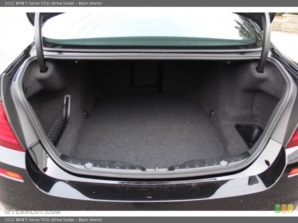 Black Interior Trunk for the 2012 BMW 5 Series 550i xDrive Sedan #74775748