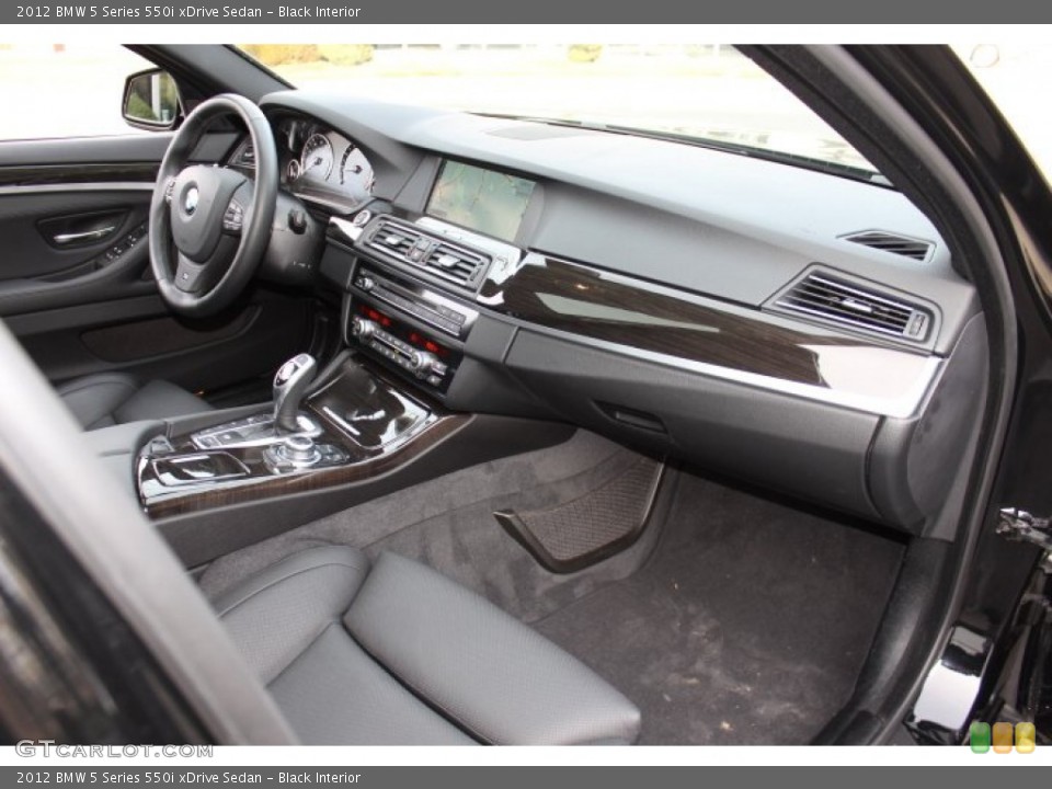 Black Interior Dashboard for the 2012 BMW 5 Series 550i xDrive Sedan #74775853