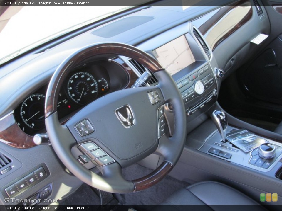 Jet Black Interior Dashboard for the 2013 Hyundai Equus Signature #74776111