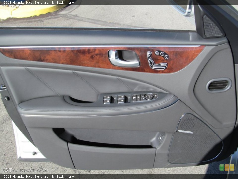 Jet Black Interior Door Panel for the 2013 Hyundai Equus Signature #74776135