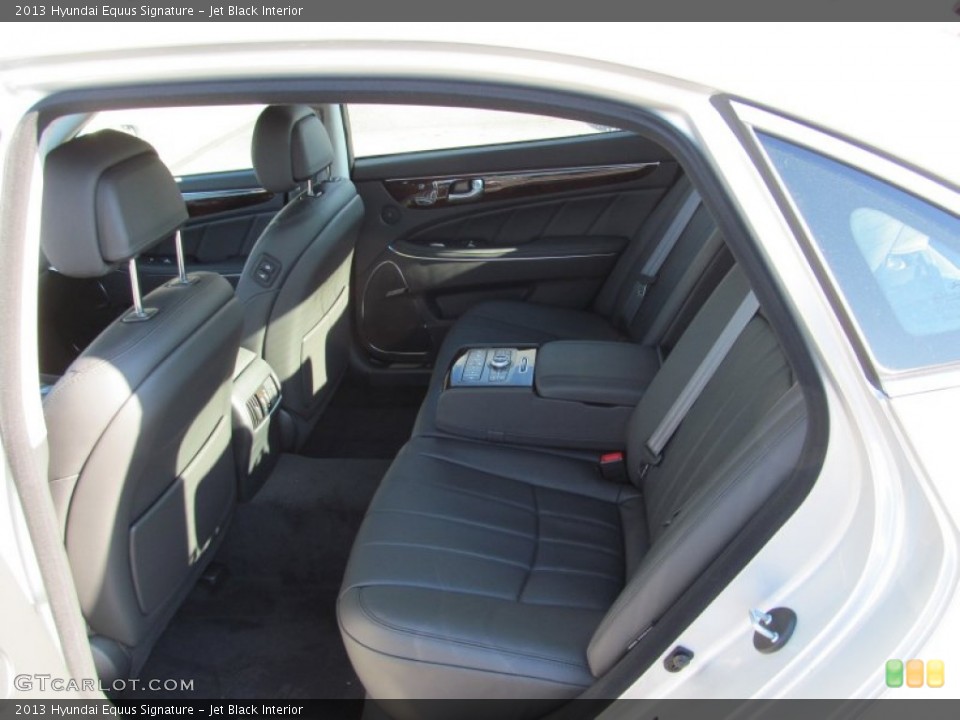 Jet Black Interior Rear Seat for the 2013 Hyundai Equus Signature #74776307