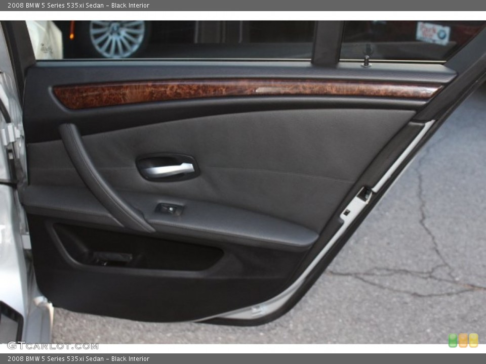 Black Interior Door Panel for the 2008 BMW 5 Series 535xi Sedan #74776435