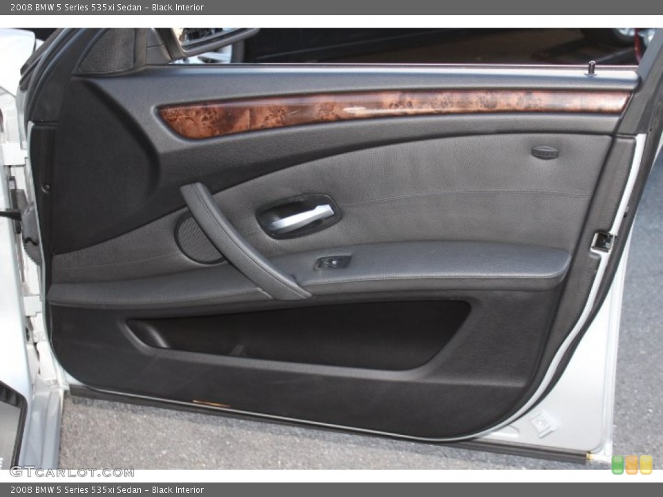 Black Interior Door Panel for the 2008 BMW 5 Series 535xi Sedan #74776474