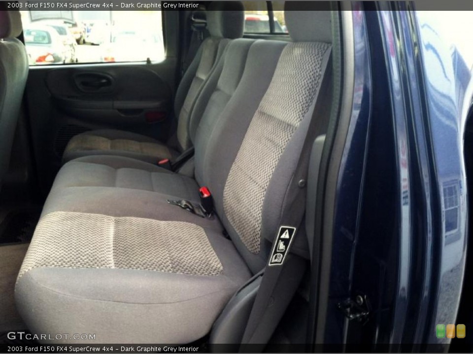 Dark Graphite Grey Interior Rear Seat for the 2003 Ford F150 FX4 SuperCrew 4x4 #74781602