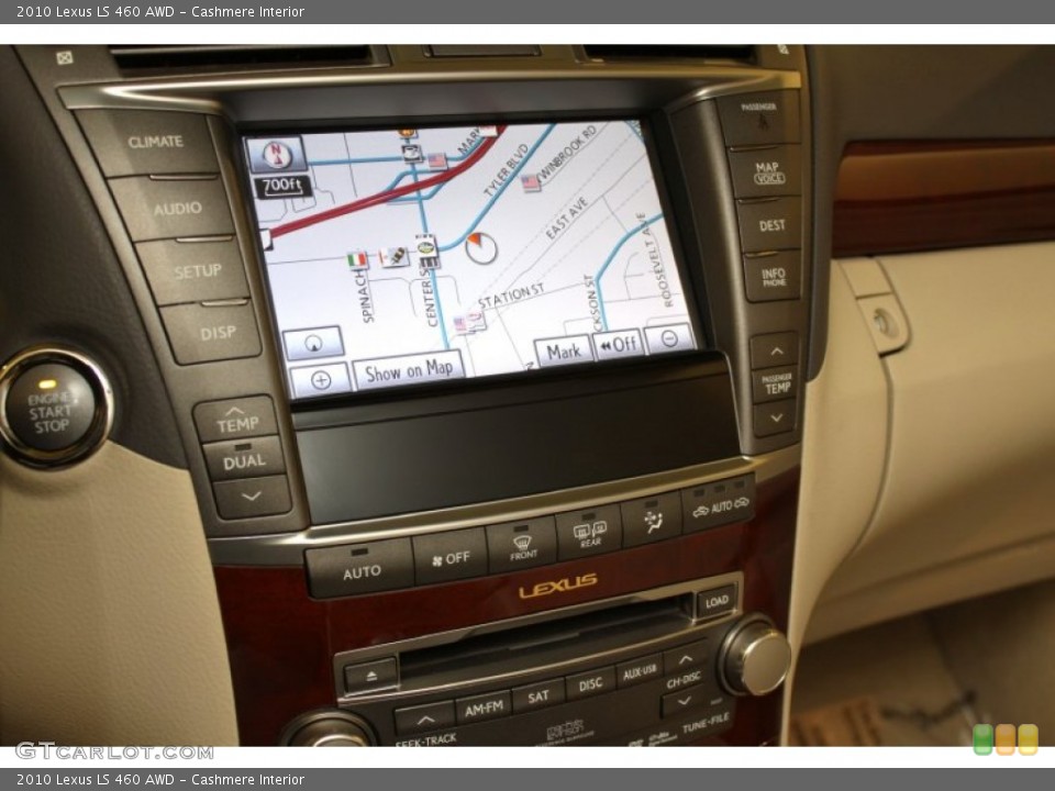 Cashmere Interior Navigation for the 2010 Lexus LS 460 AWD #74782726