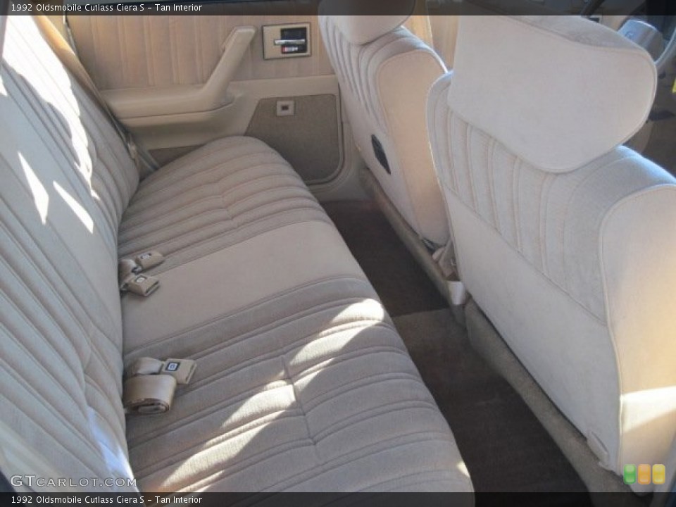Tan Interior Rear Seat for the 1992 Oldsmobile Cutlass Ciera S #74783959