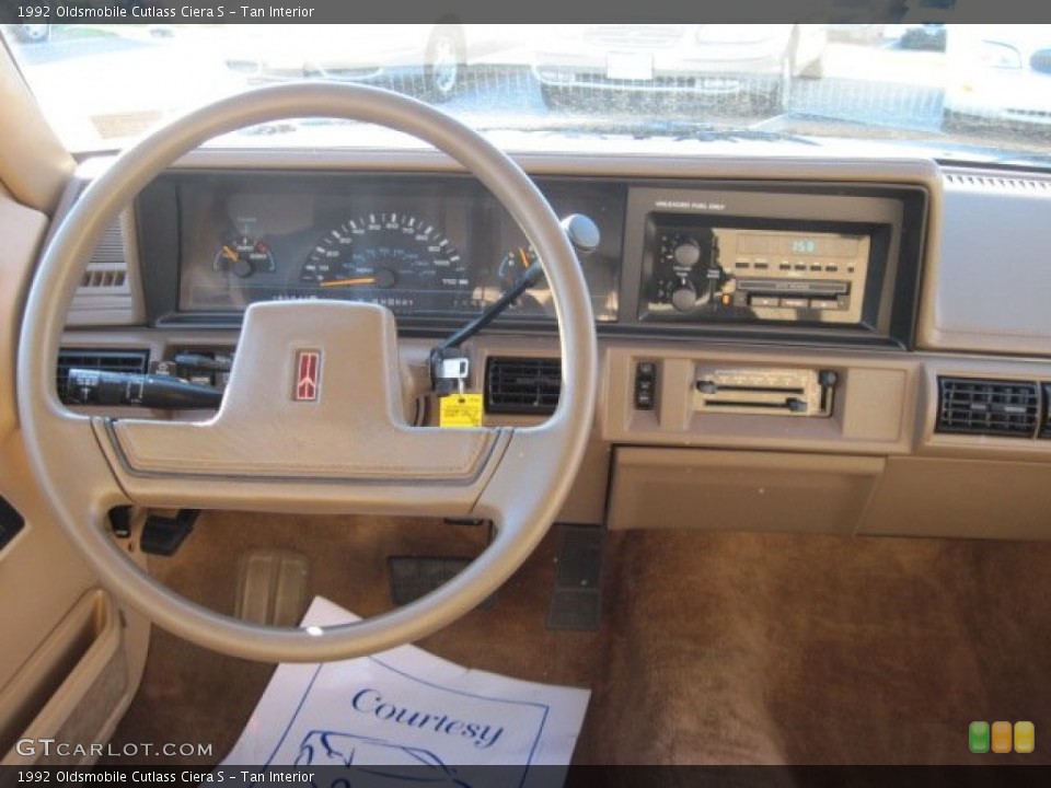 Tan Interior Dashboard for the 1992 Oldsmobile Cutlass Ciera S #74783965
