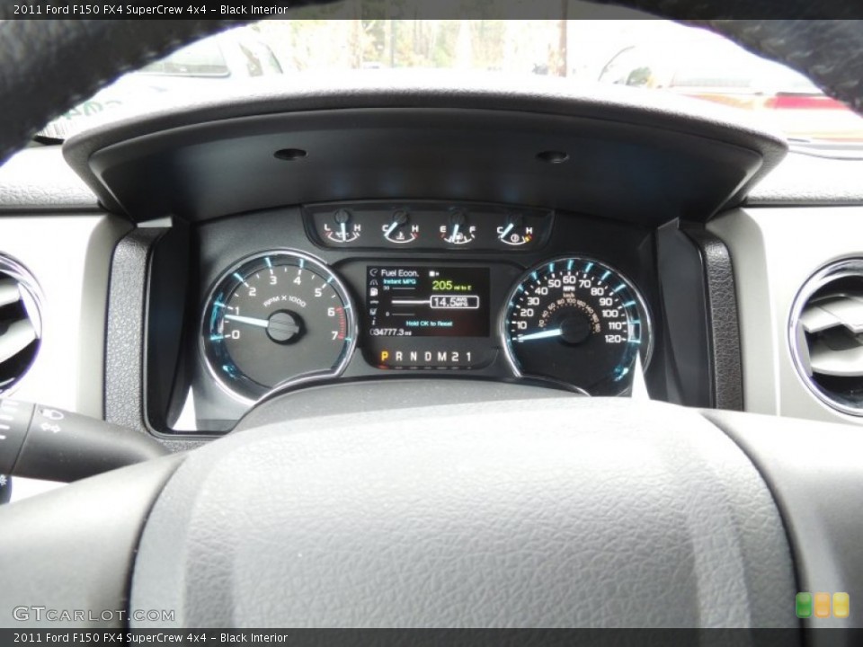 Black Interior Gauges for the 2011 Ford F150 FX4 SuperCrew 4x4 #74785588