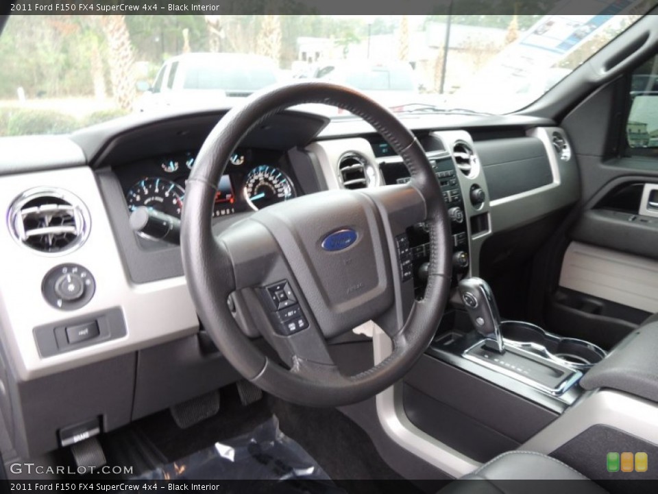 Black Interior Dashboard for the 2011 Ford F150 FX4 SuperCrew 4x4 #74785603