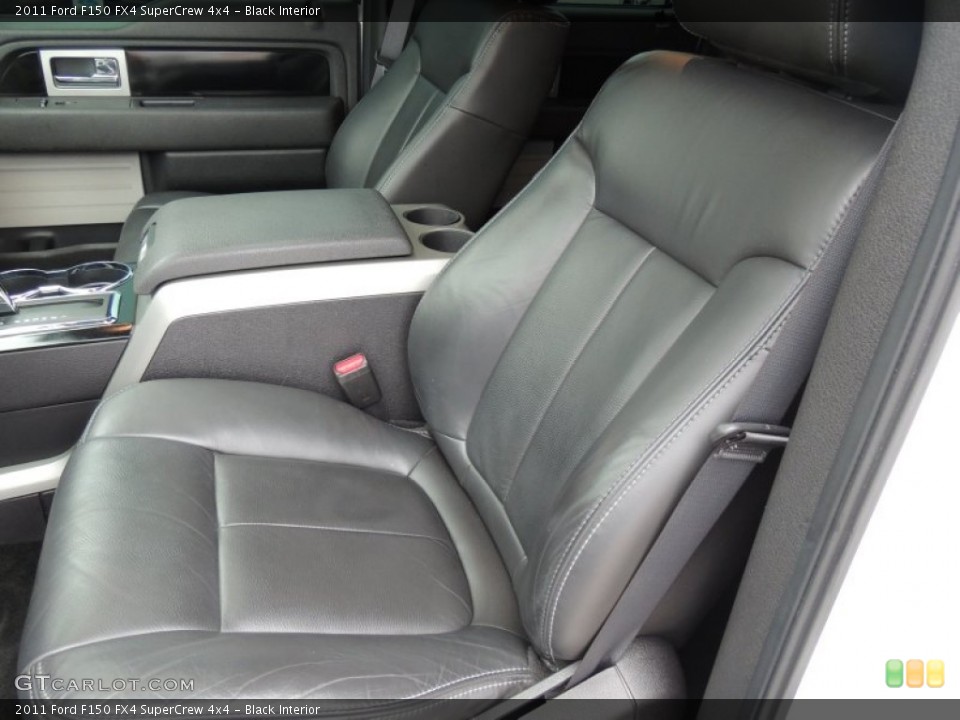 Black Interior Front Seat for the 2011 Ford F150 FX4 SuperCrew 4x4 #74785609