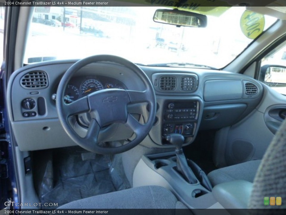 Medium Pewter Interior Dashboard for the 2004 Chevrolet TrailBlazer LS 4x4 #74787650