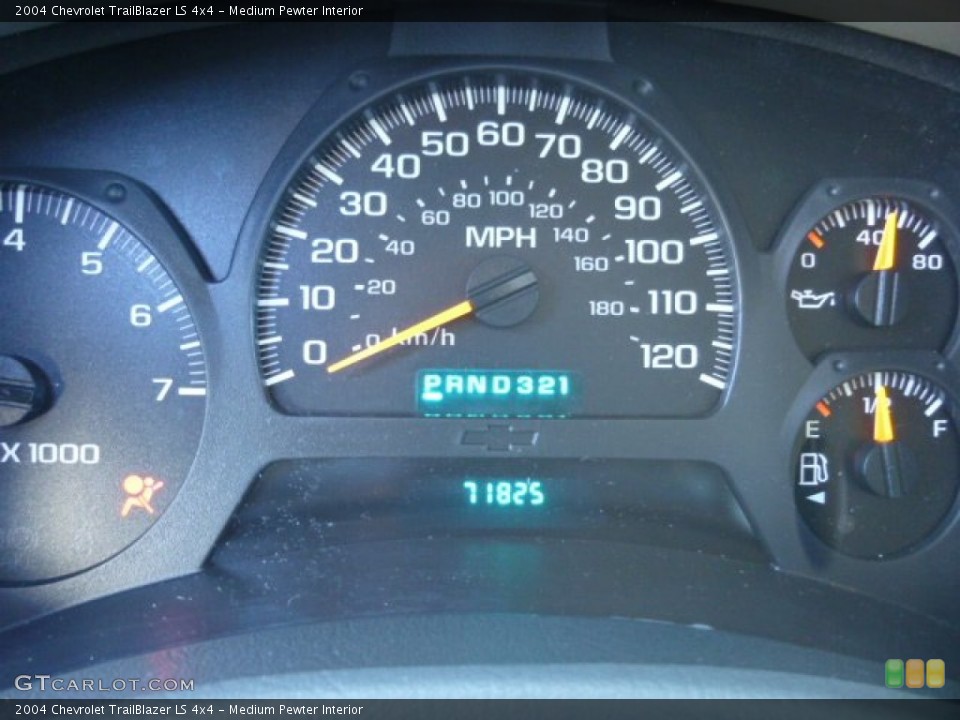 Medium Pewter Interior Gauges for the 2004 Chevrolet TrailBlazer LS 4x4 #74787819