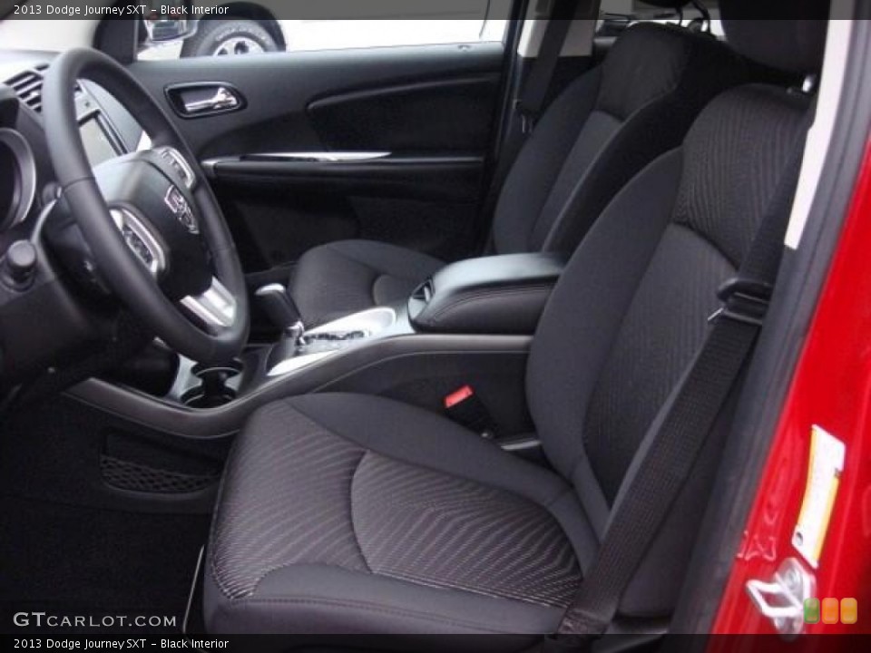 Black Interior Front Seat for the 2013 Dodge Journey SXT #74787925