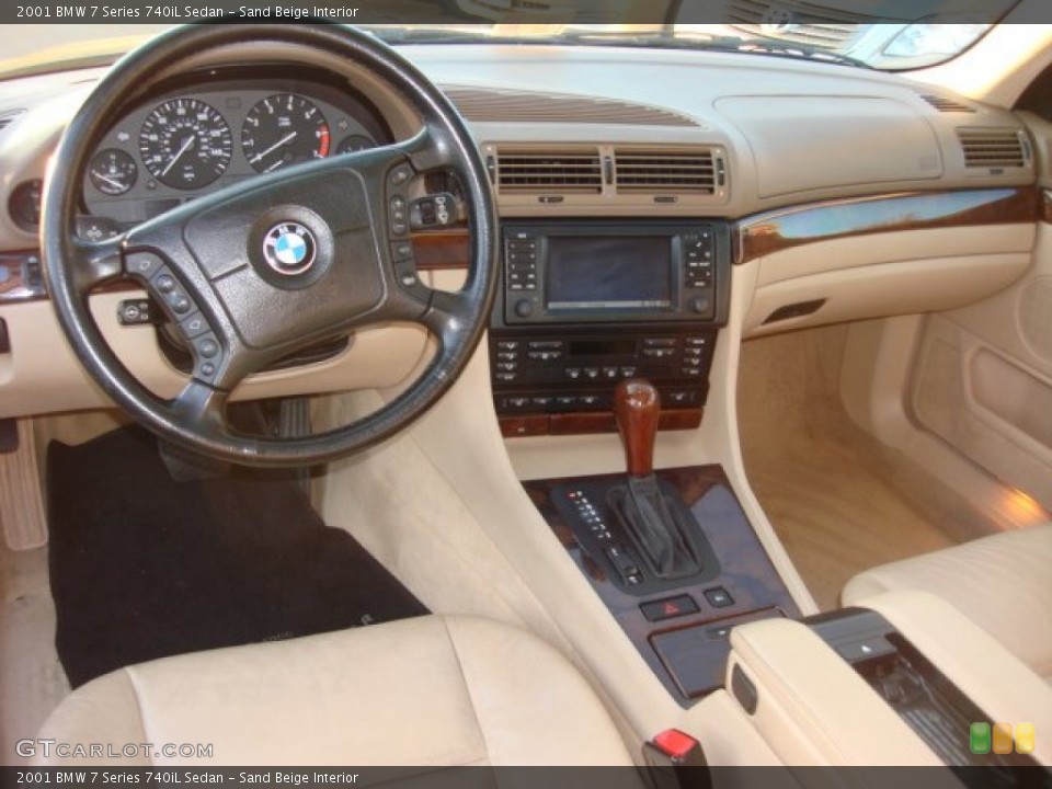 Sand Beige 2001 BMW 7 Series Interiors