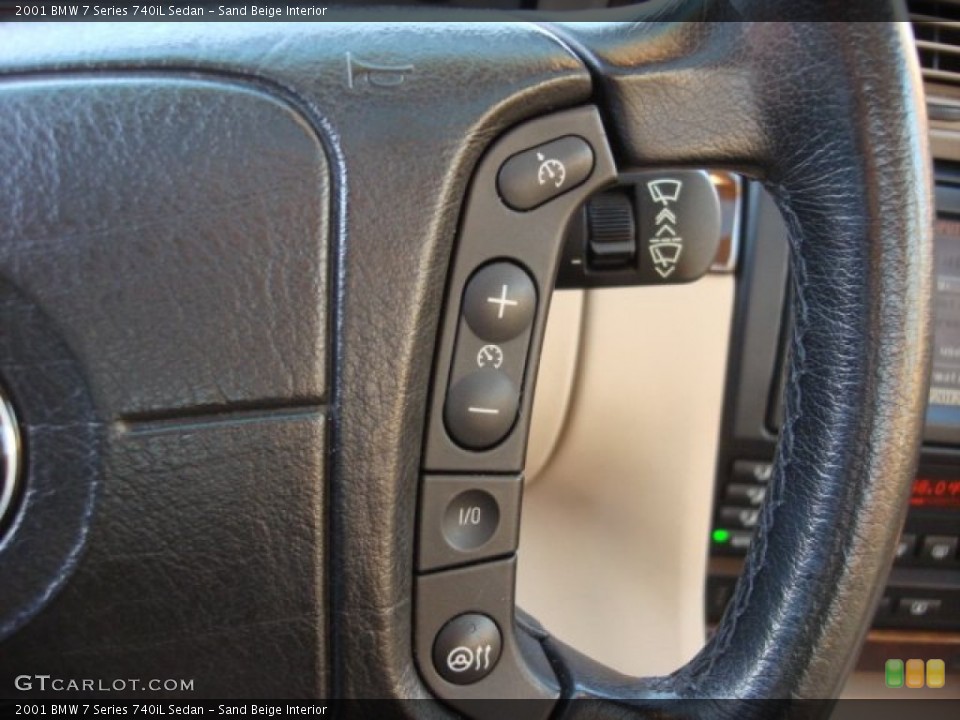 Sand Beige Interior Controls for the 2001 BMW 7 Series 740iL Sedan #74789268