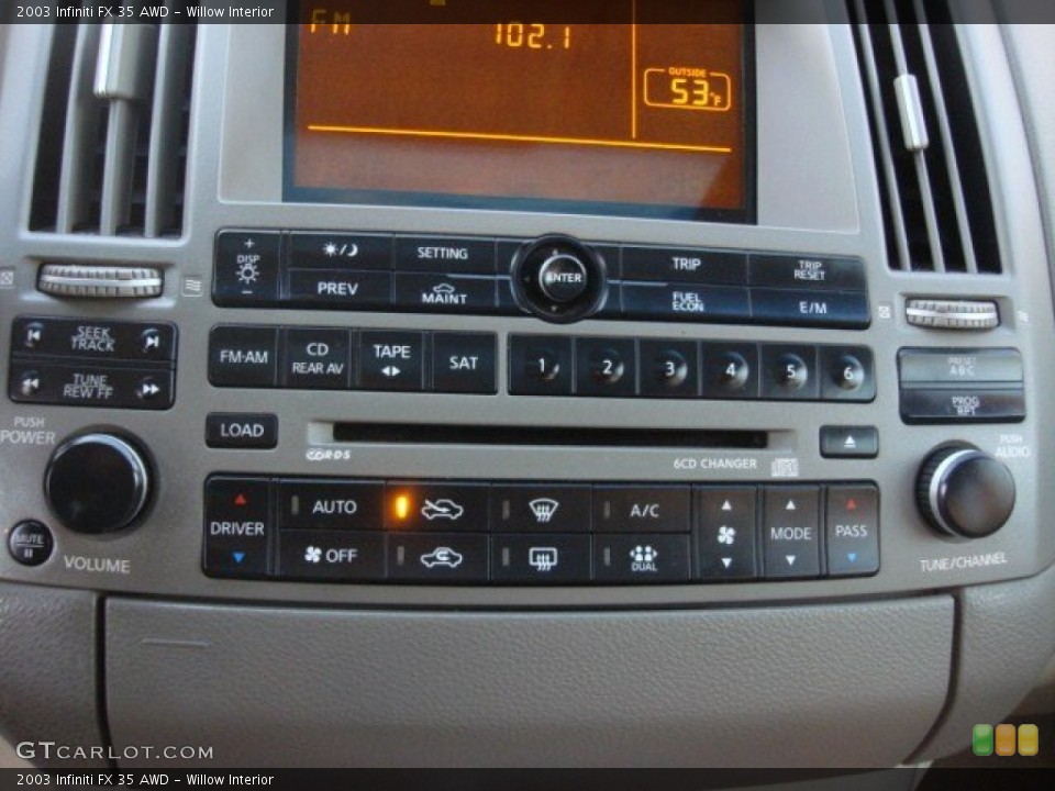 Willow Interior Controls for the 2003 Infiniti FX 35 AWD #74790695