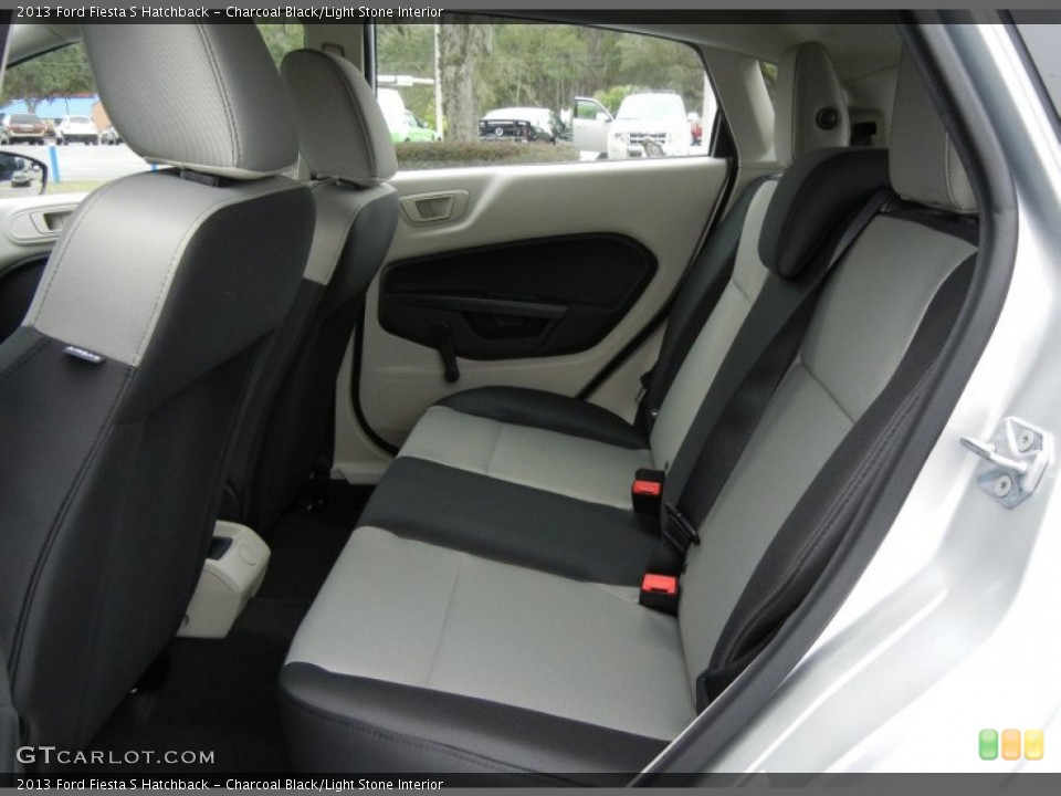 Charcoal Black/Light Stone Interior Rear Seat for the 2013 Ford Fiesta S Hatchback #74792236