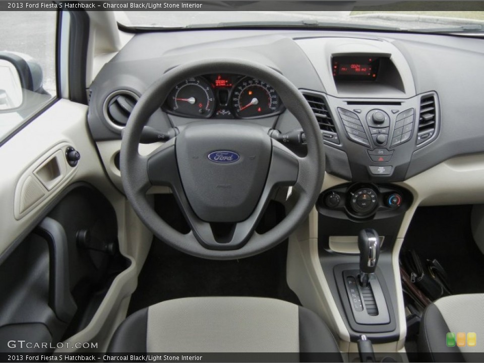 Charcoal Black/Light Stone Interior Dashboard for the 2013 Ford Fiesta S Hatchback #74792257