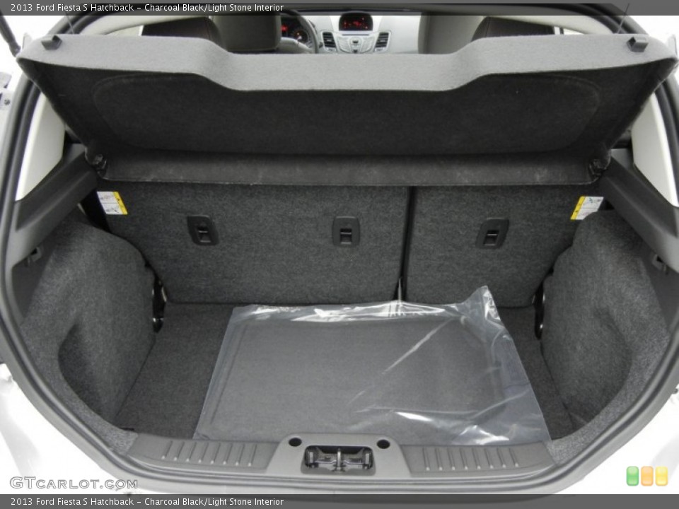 Charcoal Black/Light Stone Interior Trunk for the 2013 Ford Fiesta S Hatchback #74792323