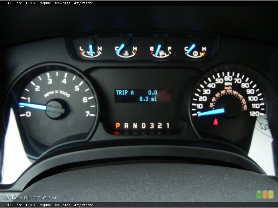 Steel Gray Interior Gauges for the 2013 Ford F150 XL Regular Cab #74793170